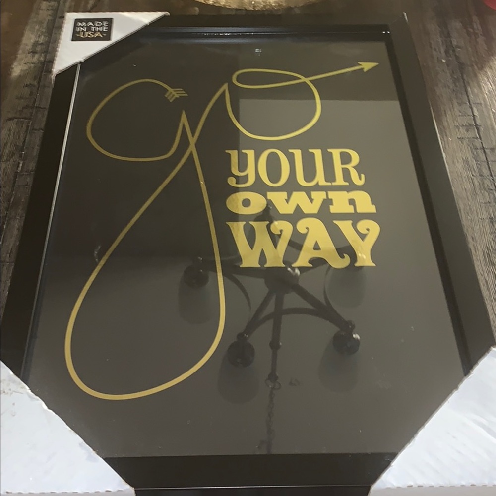 Brand New Black and Gold Wall art